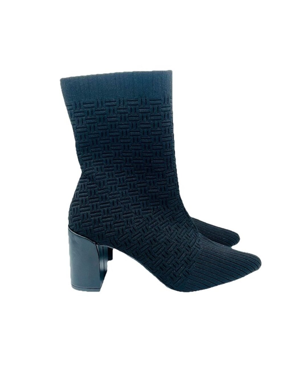 IMPO Stretch Boots Womens Size 10 M Black Varena Heeled Memory Foam Pointy Toe
